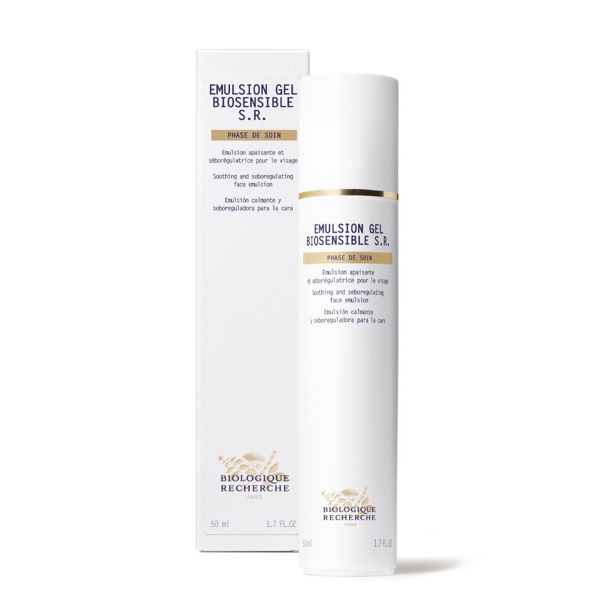 Emulsion Gel Biosensible S.R. packaging on a white background